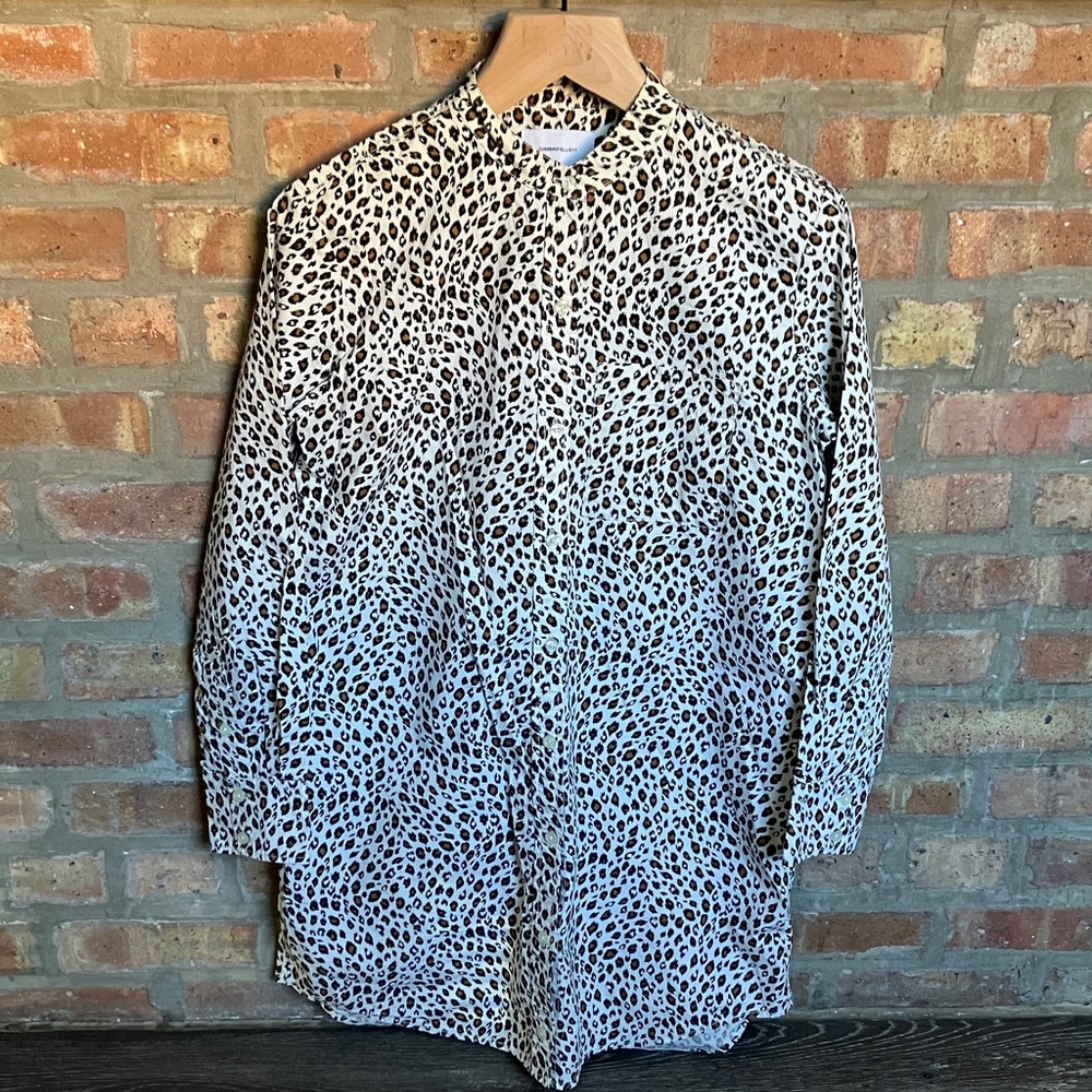 Current/Elliott "The Sal Shirt"  leopard print.